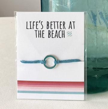 Life's better at the beach! Coral and Mint